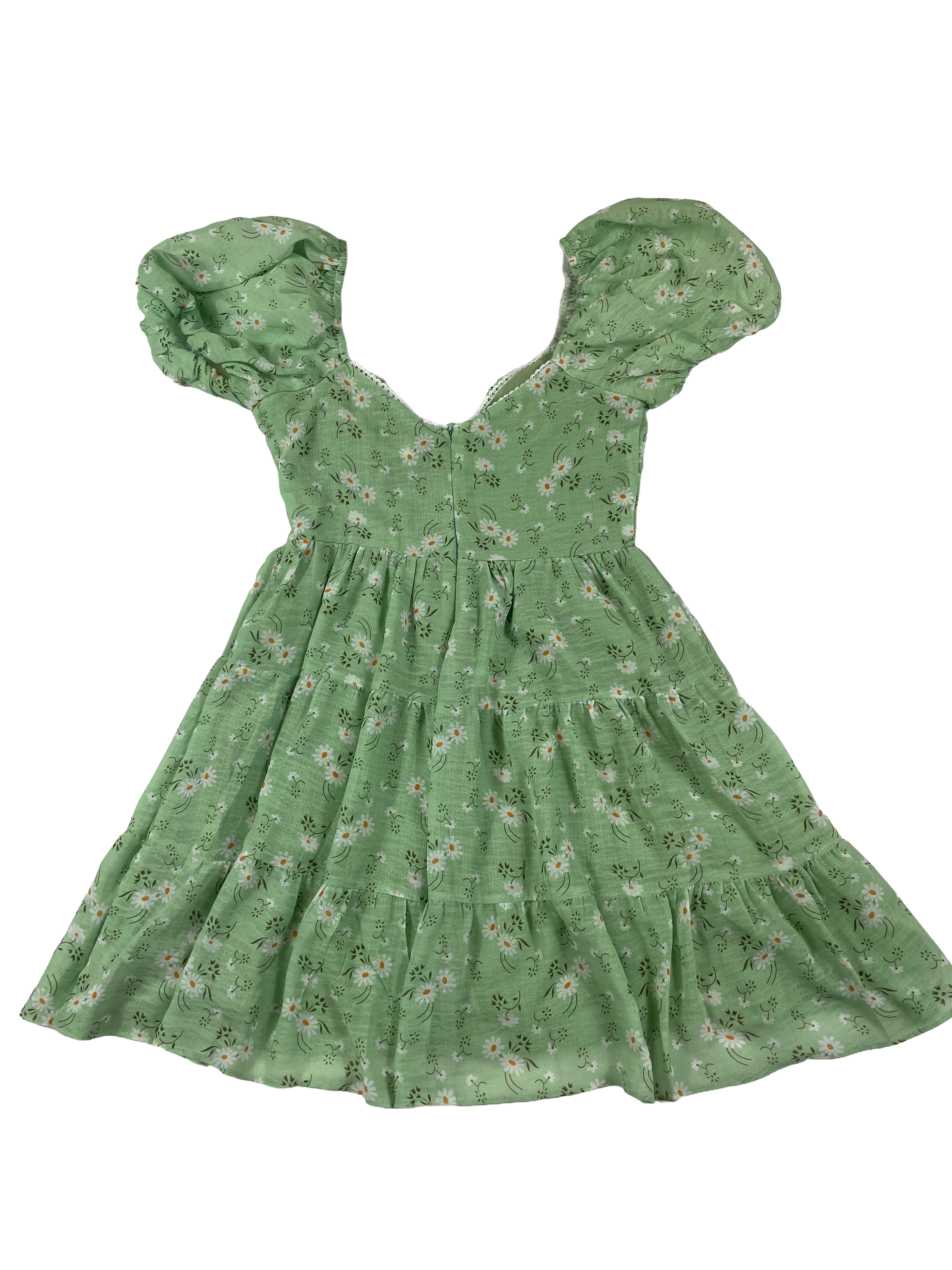 Princess Polly Mini Dress Bodice Puffed Sleeve (2) - BinxBerry Consignment