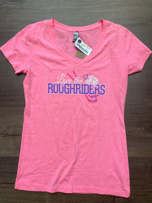 Next Level V-Neck Roughriders Tee (L)