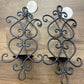 Iron Wall Candle Sconces (set of 2)