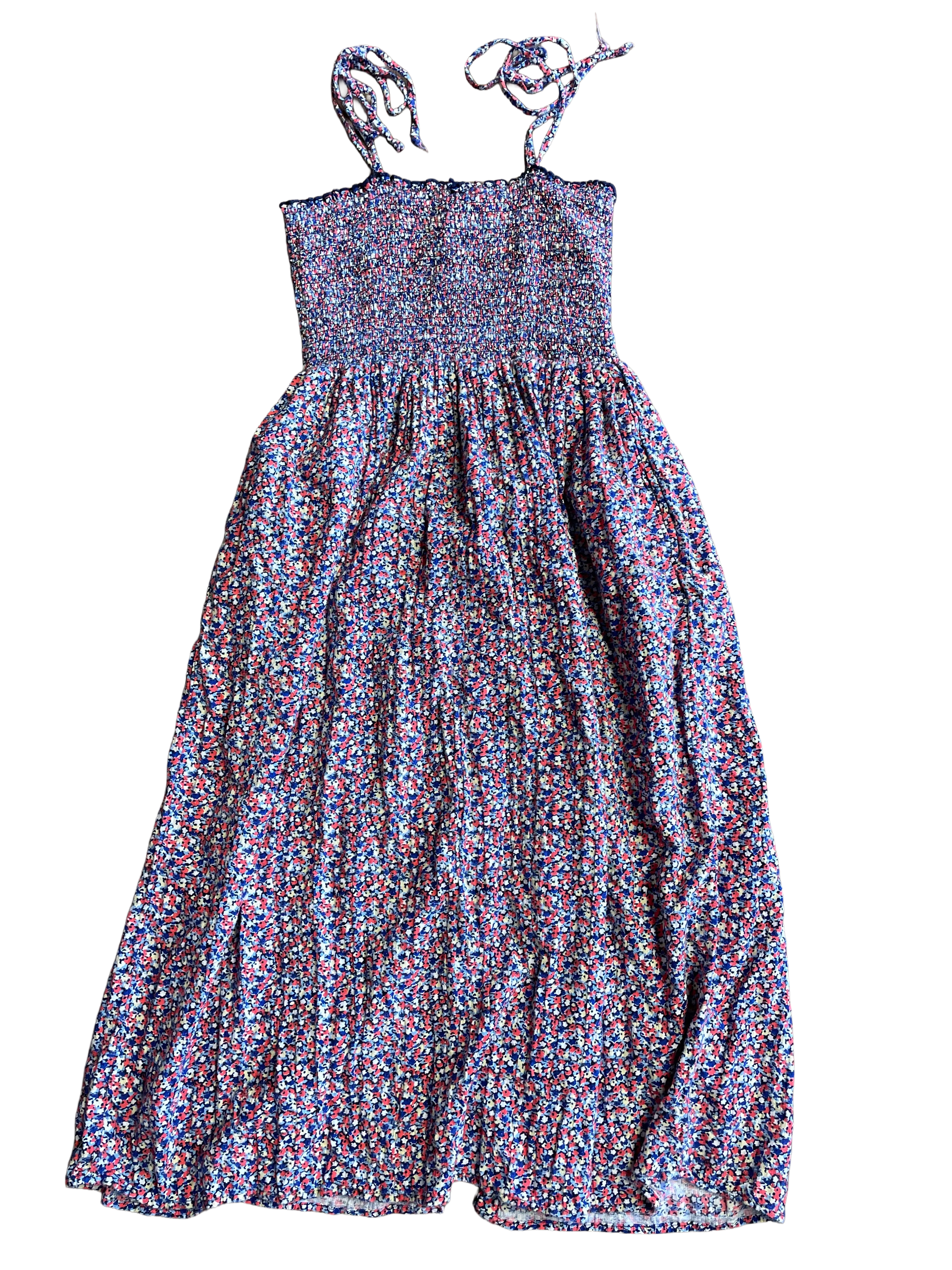 Aerie Bandeau Top Spaghetti Strap Floral Dress (S)