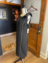 Jessica Howard Missy Solid Sheath Dress with Studded Shoulder Bow (14)