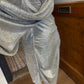 Betsy & Adam Metallic Dress with Draped Arms (12)