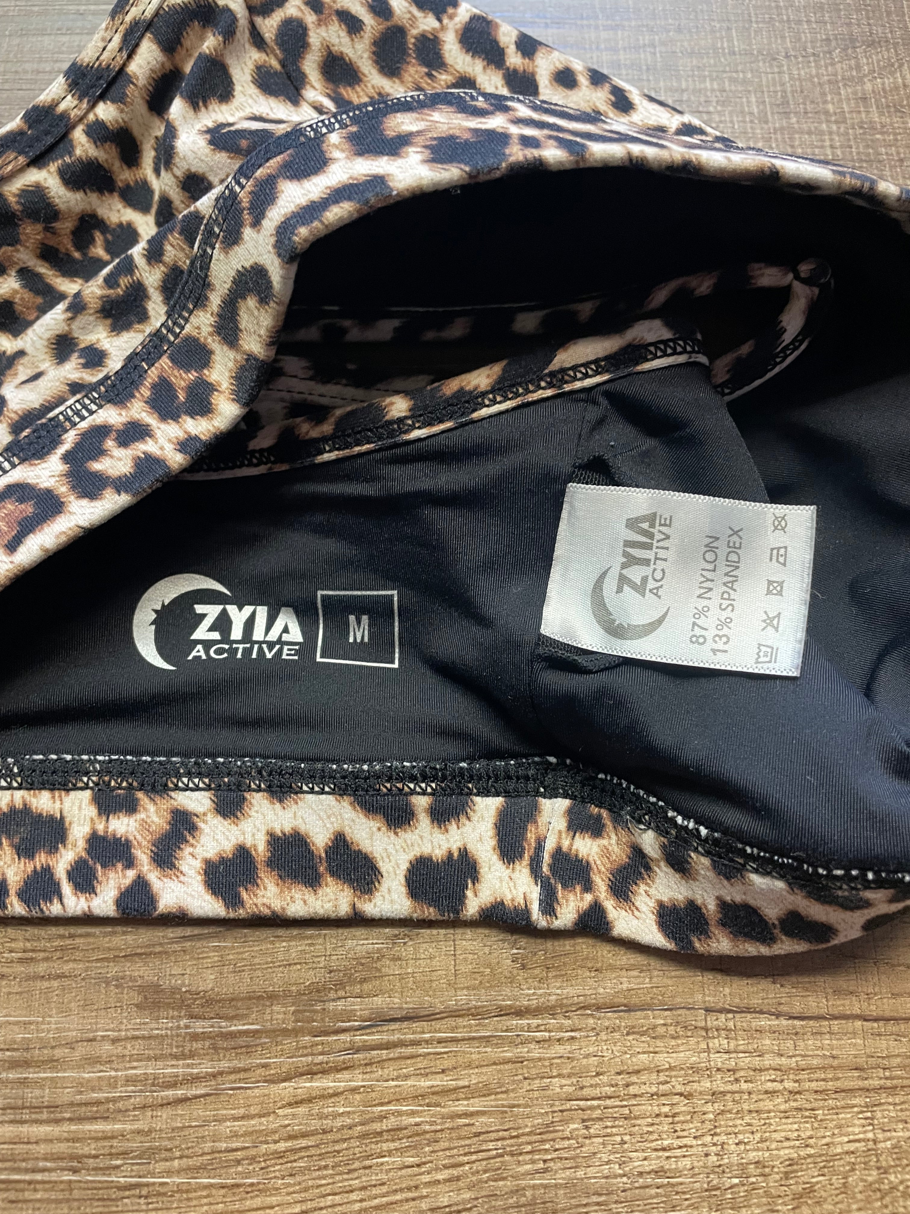 Zyia Active Leopard Brilliant Workout Bra (M)