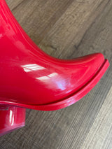 Beach by Matisse Annie Red Women's Western Rain Boots (9) - BinxBerry Consignment