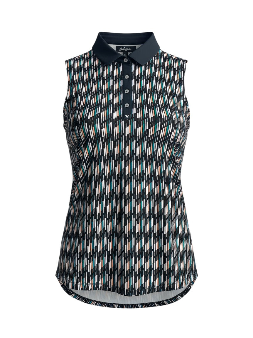 Bad Birdie Women's Vertical Print Sleeveless Top (XL)