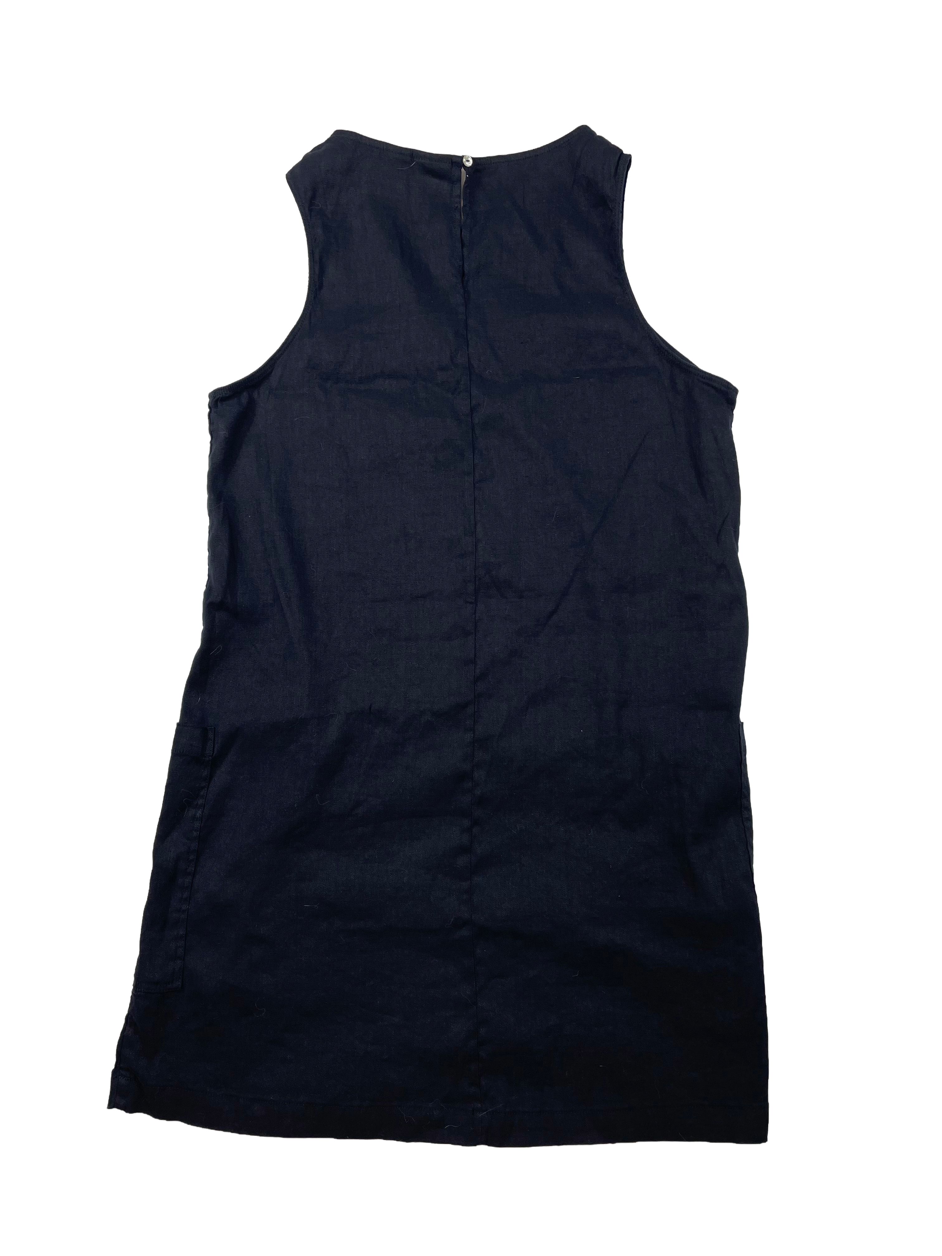 Halston NWT Women's Stretch Linen Shift Dress with Pockets (XL) - BinxBerry Consignment