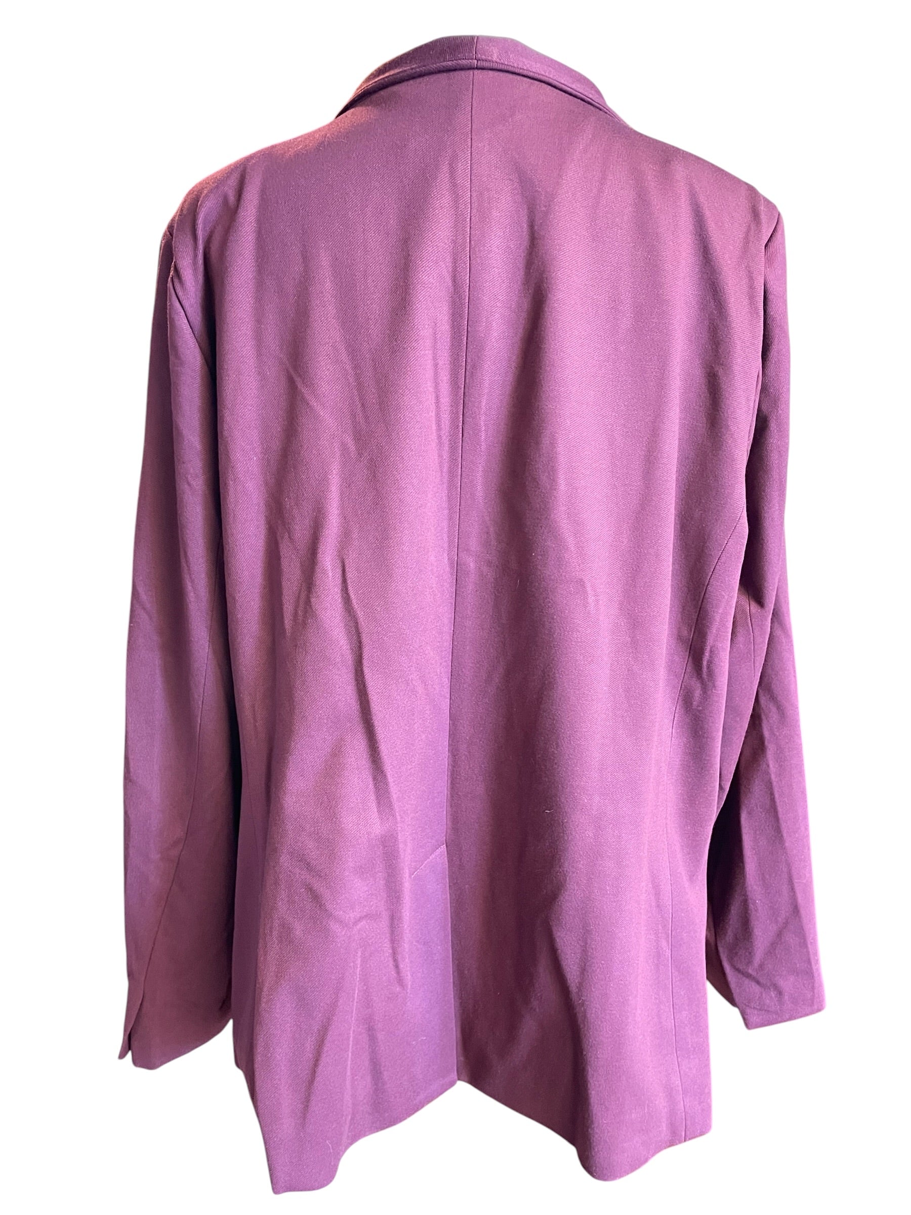 Skies are Blue NWT Stretch Textured Blazer Dark Purple (2X)