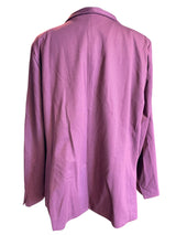 Skies are Blue NWT Stretch Textured Blazer Dark Purple (2X)