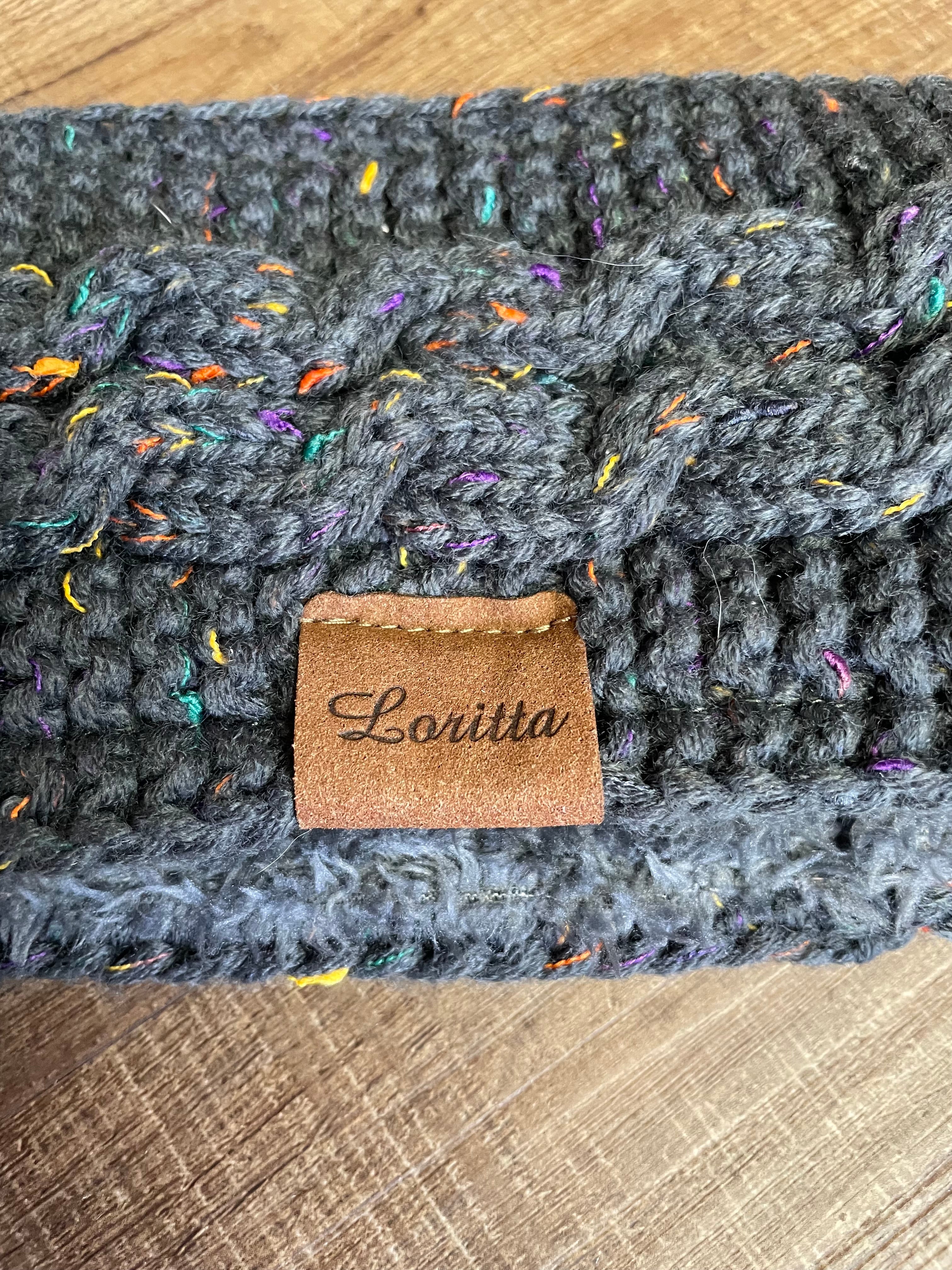 Loritta Gray Confetti Fleece Lined Headband - BinxBerry Consignment
