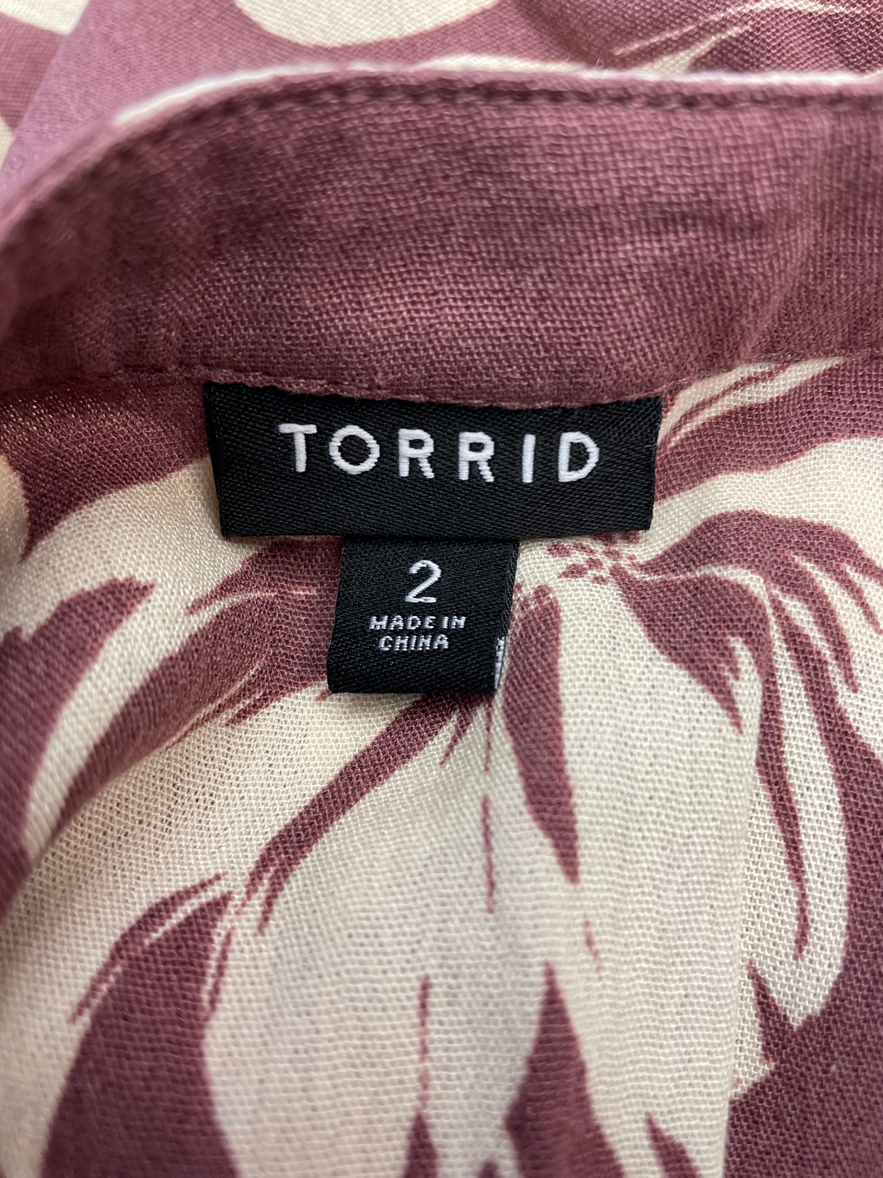 Torrid Sleeveless Blouse (2/2X)