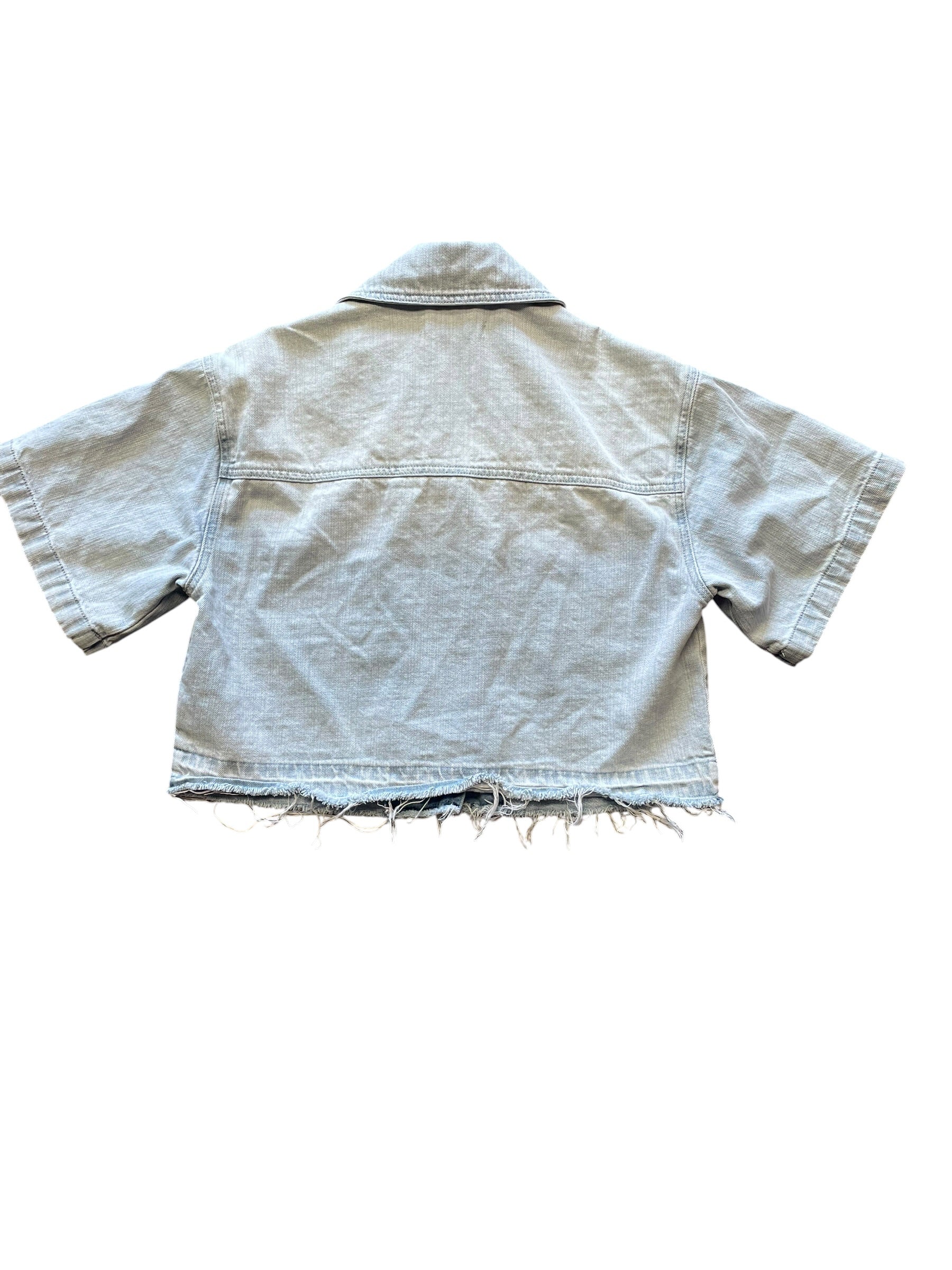 Blank NYC Women's Short Sleeved Cropped Jean Jacket (S)