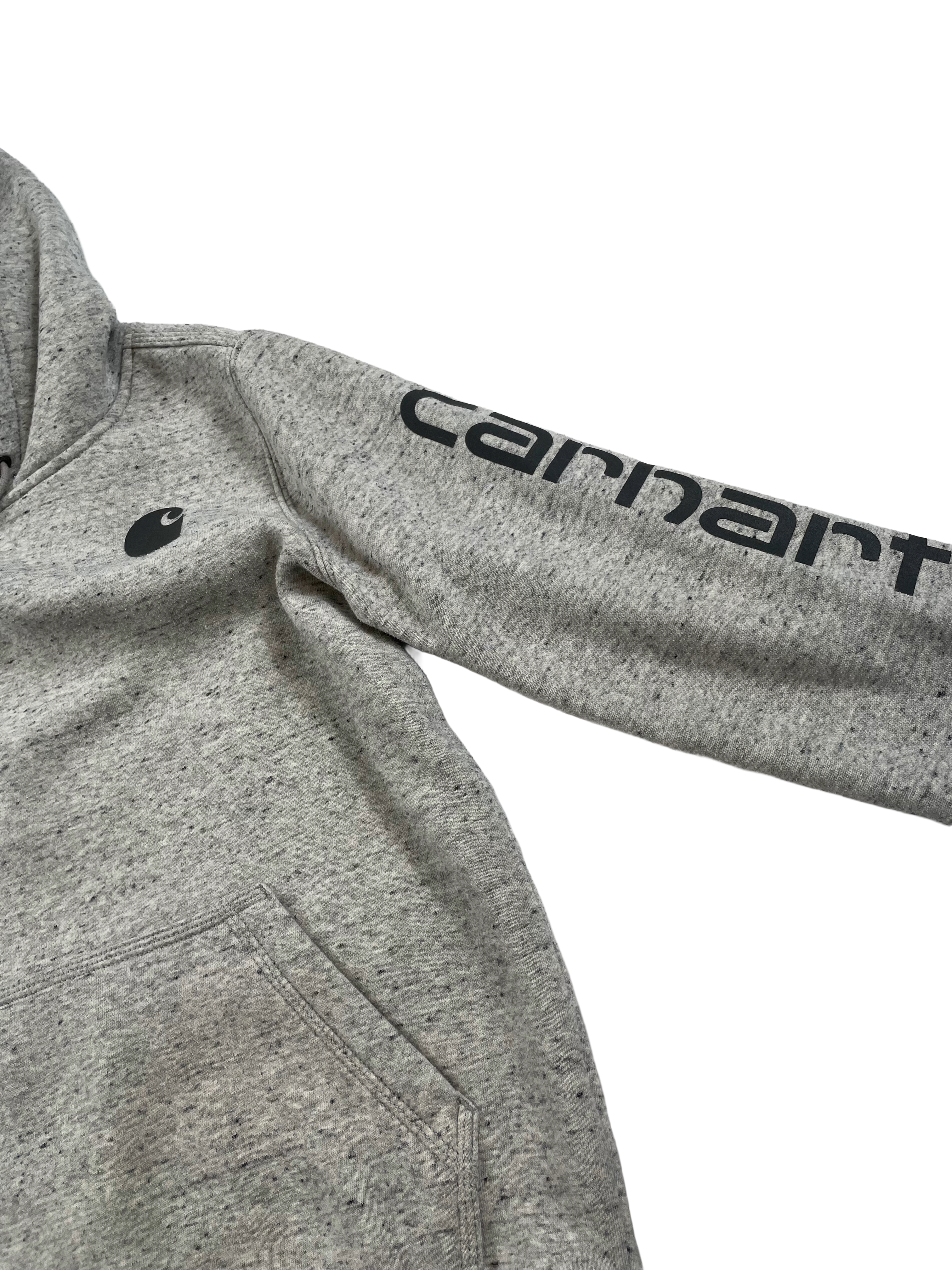 Carhartt Women's Relaxed Fit Heathered Gray Hoodie (S)