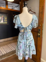 Emerald Sundae Floral Mini Dress (S)
