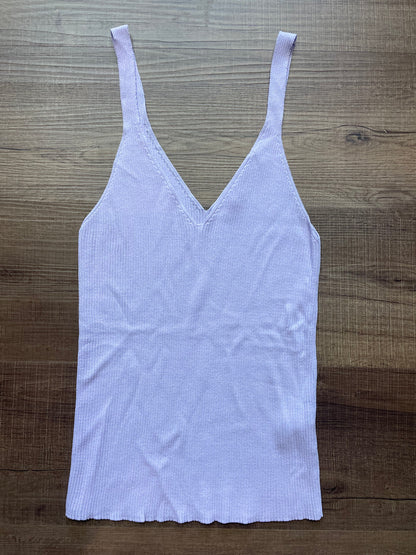 Double Zero Ribbed Sleeveless Top (S)