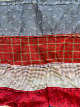 Vintage Patriotic Full/Queen Quilted 3pc Bedding Set