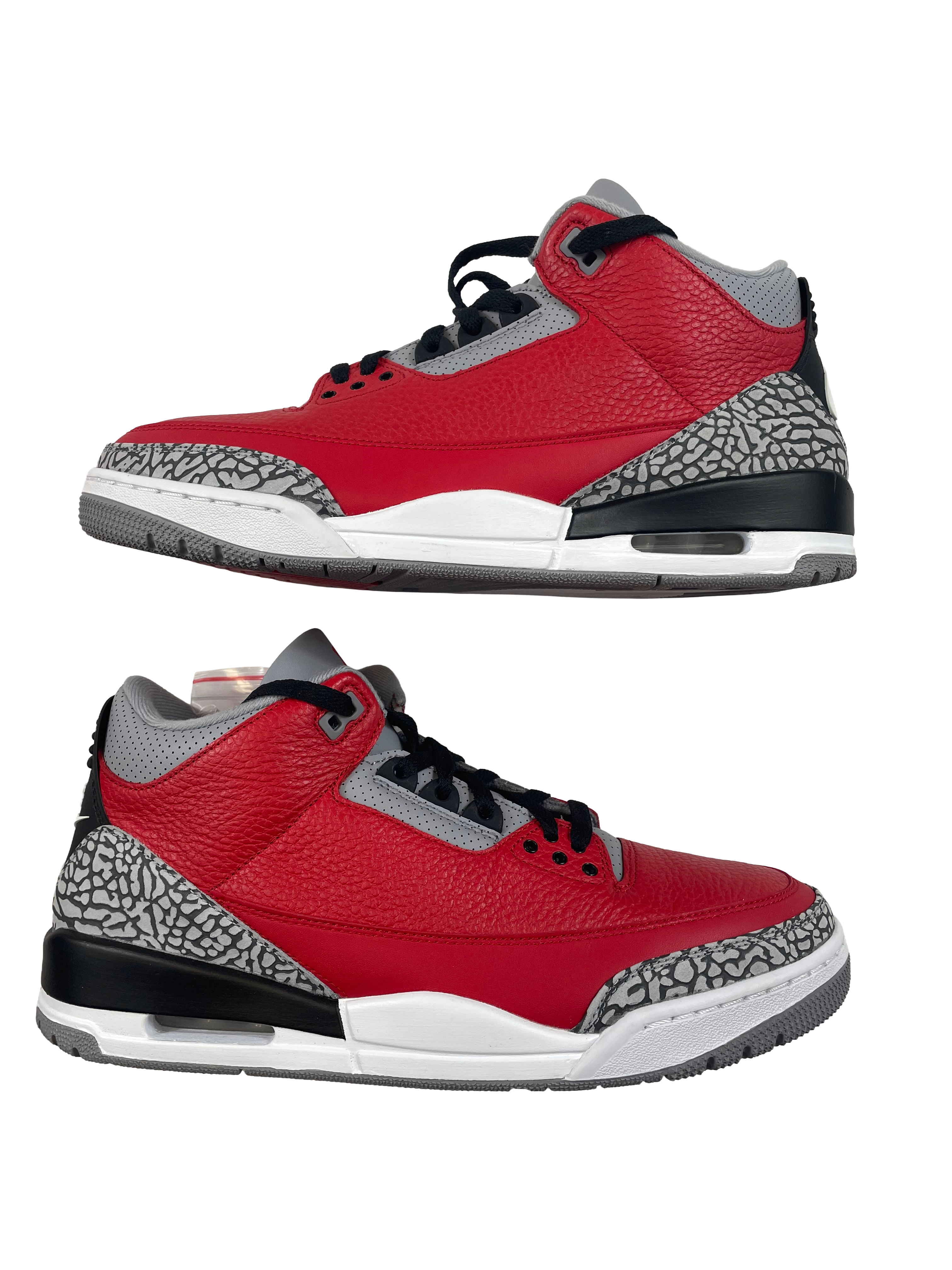 Air Jordan 3 Retro SE Men's Sneaker in Dire Red Cement Grey (11.5)