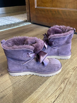 Ugg Gita Bow Mini Boot Eggplant Purple (9)