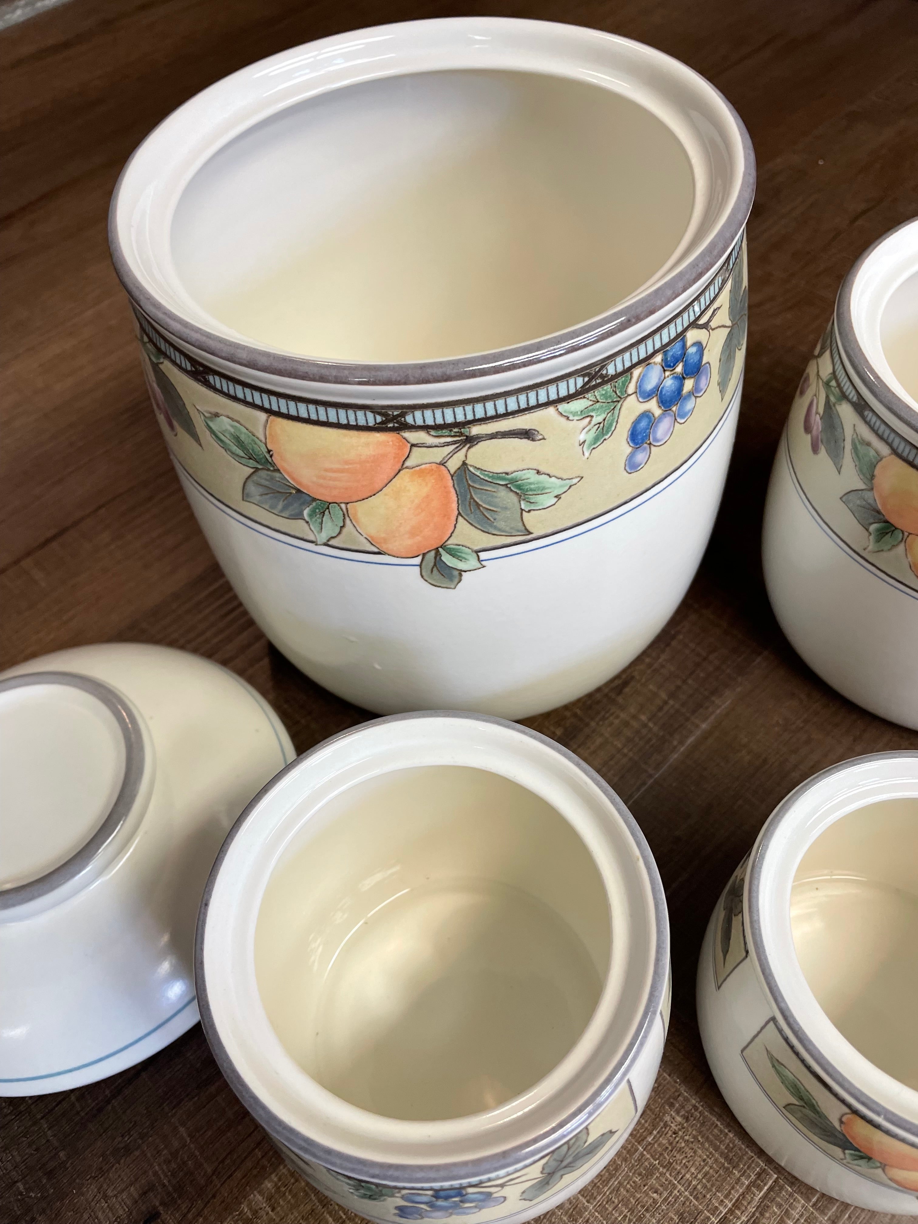 Mikasa Garden Harvest 4-Piece Canister Set