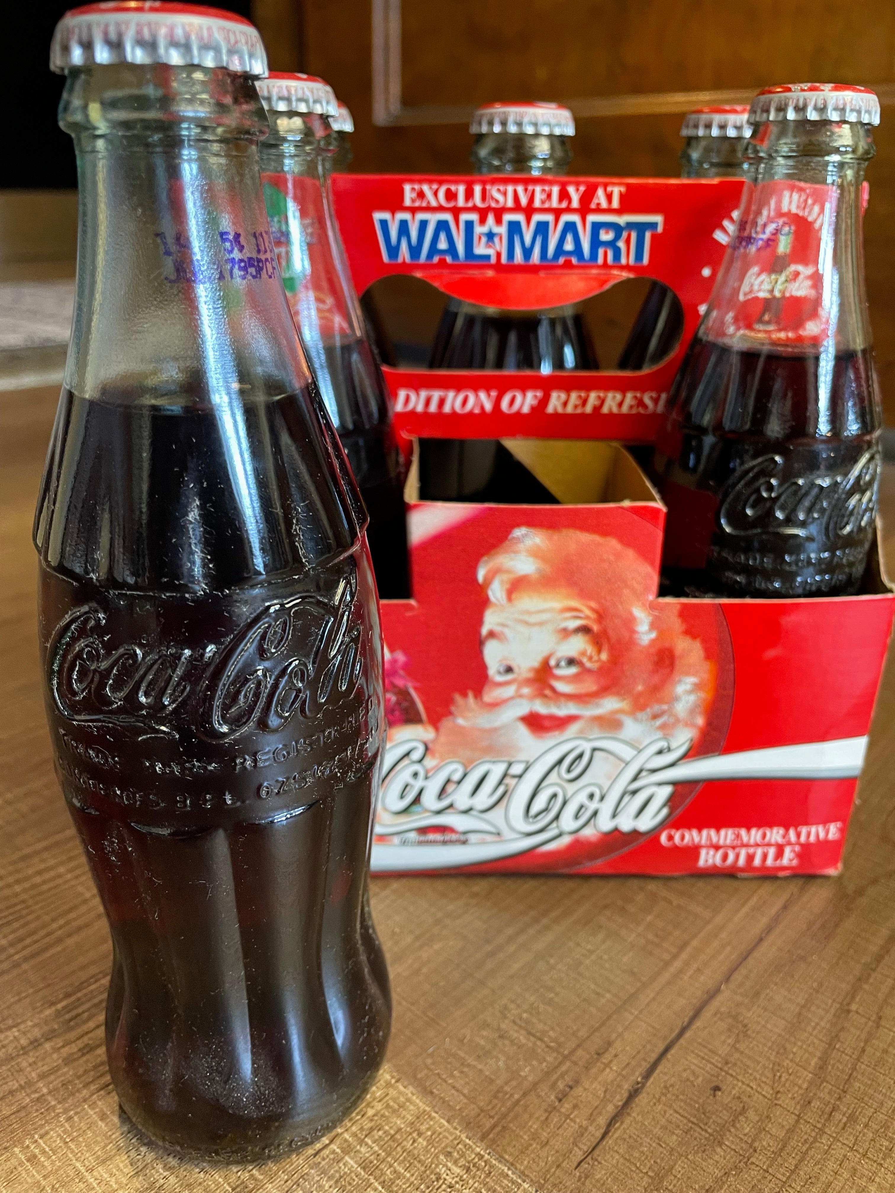 Coca-Cola Wal-Mart Christmas Collector Pack - New Sealed Bottles 1994 Edition