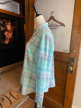 Talbots Plaid Women's Lightweight Button Down (L) - BinxBerry Consignment