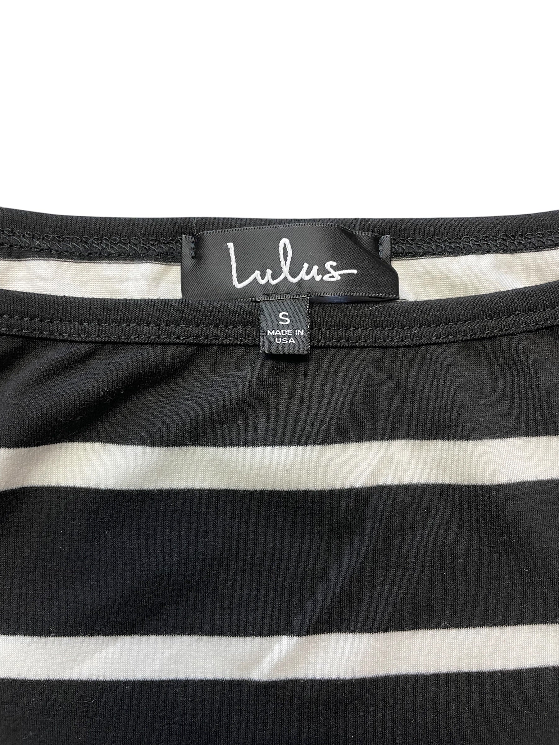 Lulus Striped Knit Dress with Straight Neckline (S)
