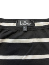 Lulus Striped Knit Dress with Straight Neckline (S)