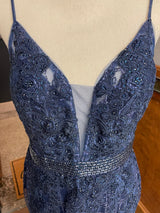 Dave & Johnny Formal Beaded Dress (9/10)