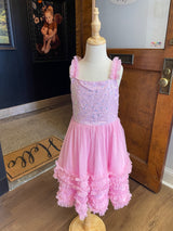 Rare Editions Girl's Sequin & Tulle Dress (6X)