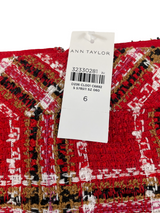 Ann Taylor NWT Plaid Tweed Skirt (6) - BinxBerry Consignment