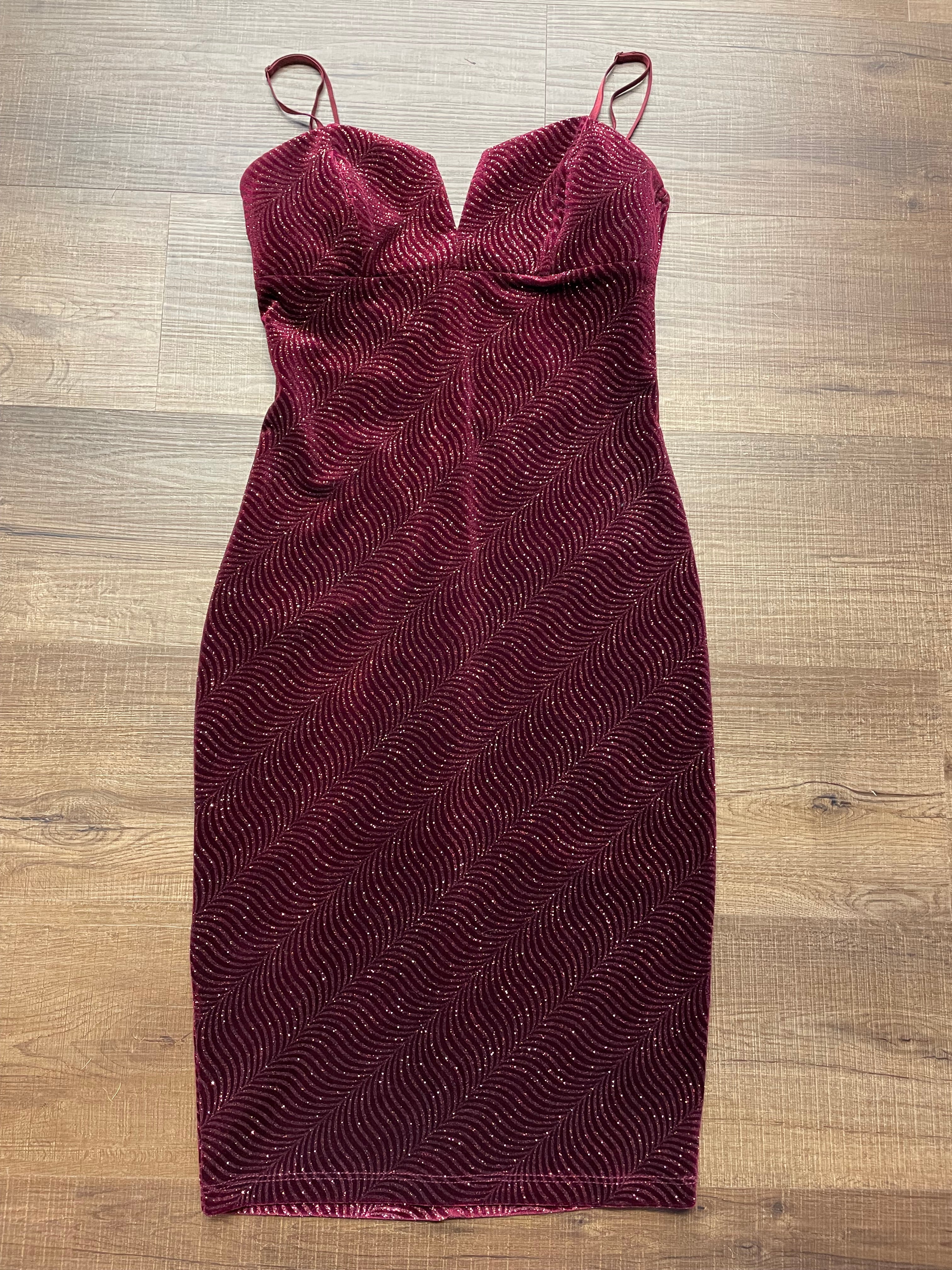Honey & Rosie Velvet Dress (S)