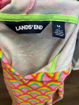 Land's End Rainbow Terry Hooded Coverup (YM)