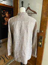 J. Jill Love Linen Essential Shirt Women's Blouse (L) - BinxBerry Consignment