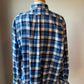 IZOD Men's Blue Plaid Flannel Shirt (XXL)
