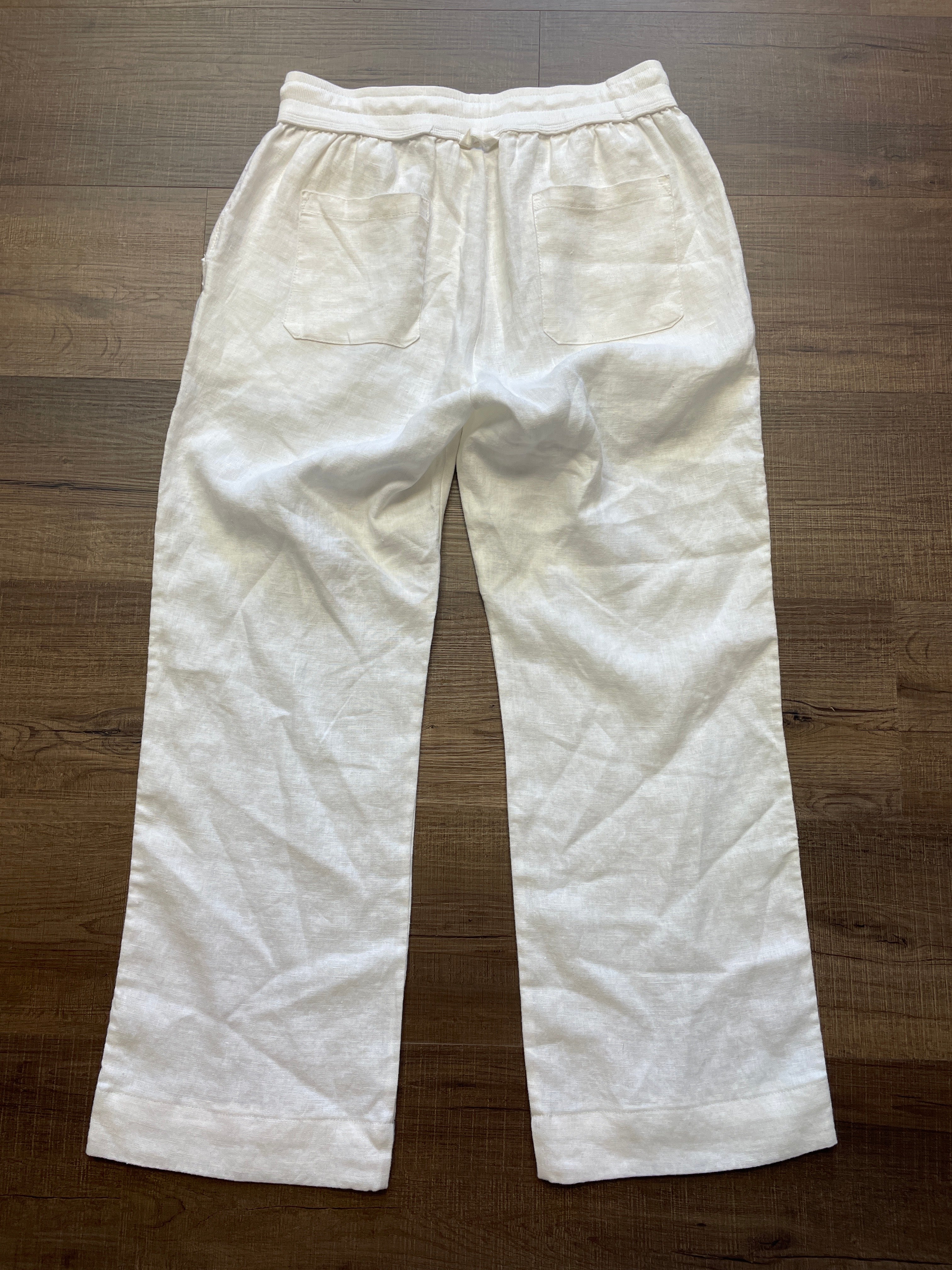 Elan 100% Linen Pants (M)