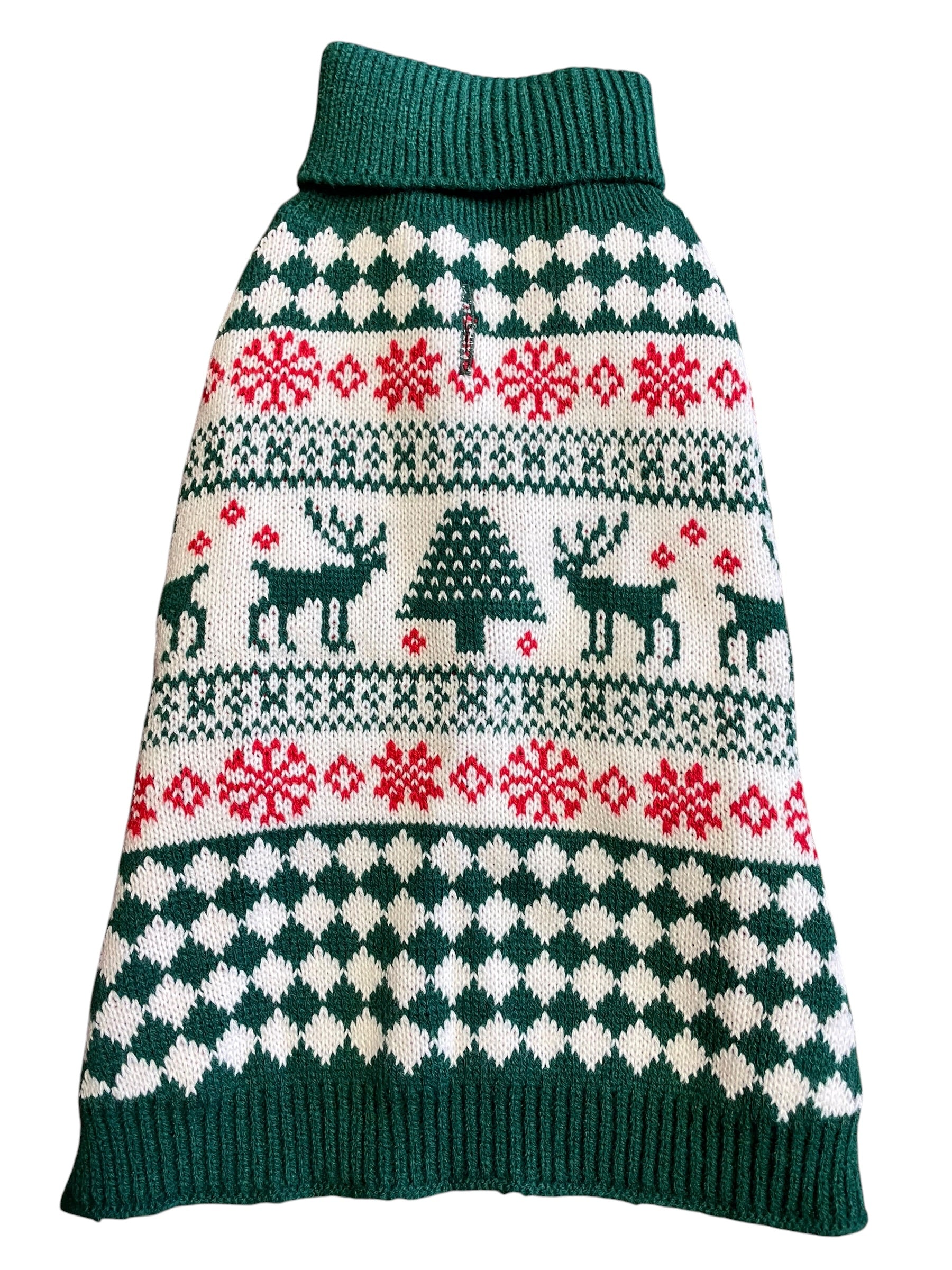 Wynignis Holiday Sweater for Dogs - XL Green