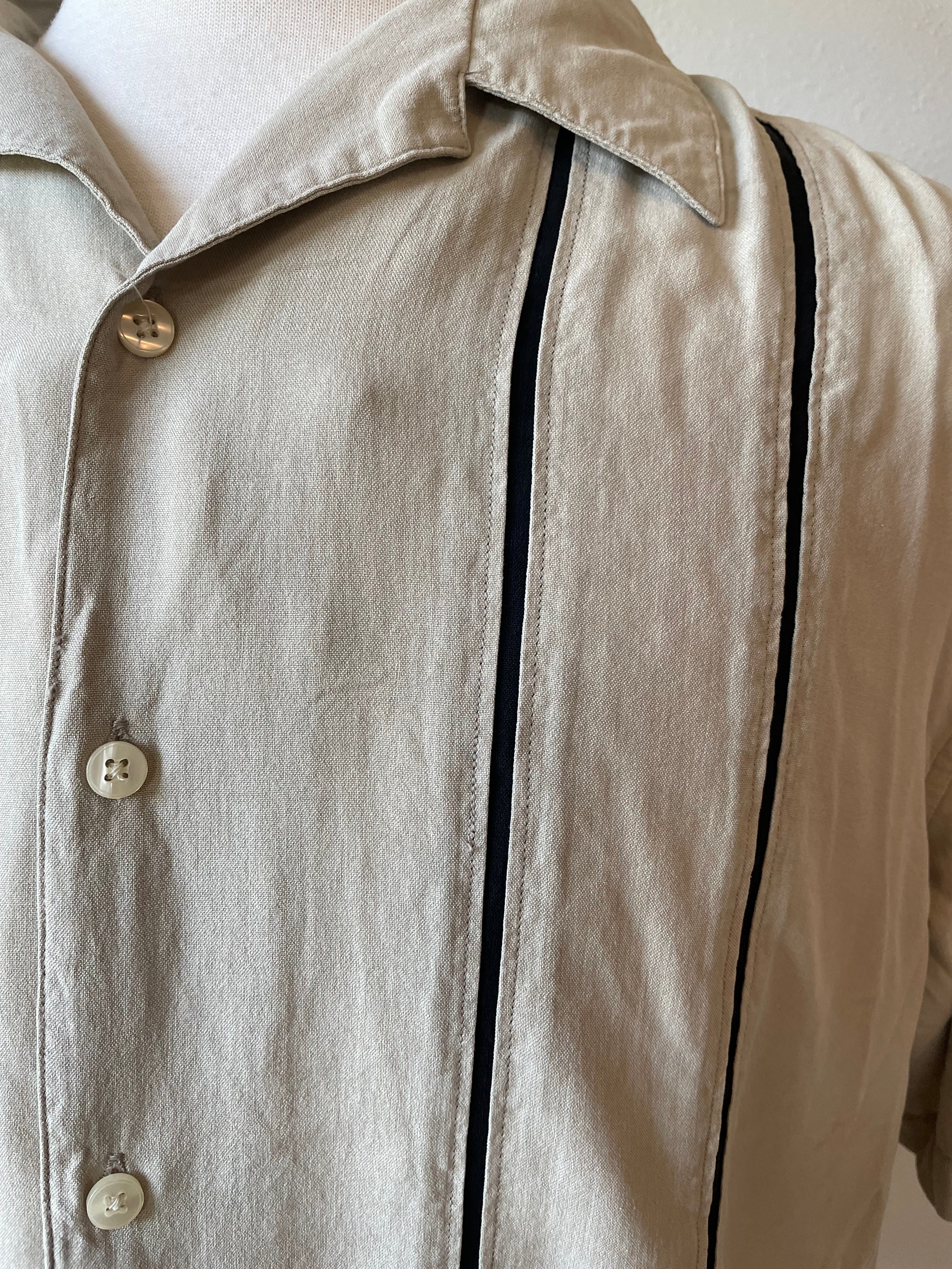 Axist Silk Touch Beige Men's Button Down (XL)