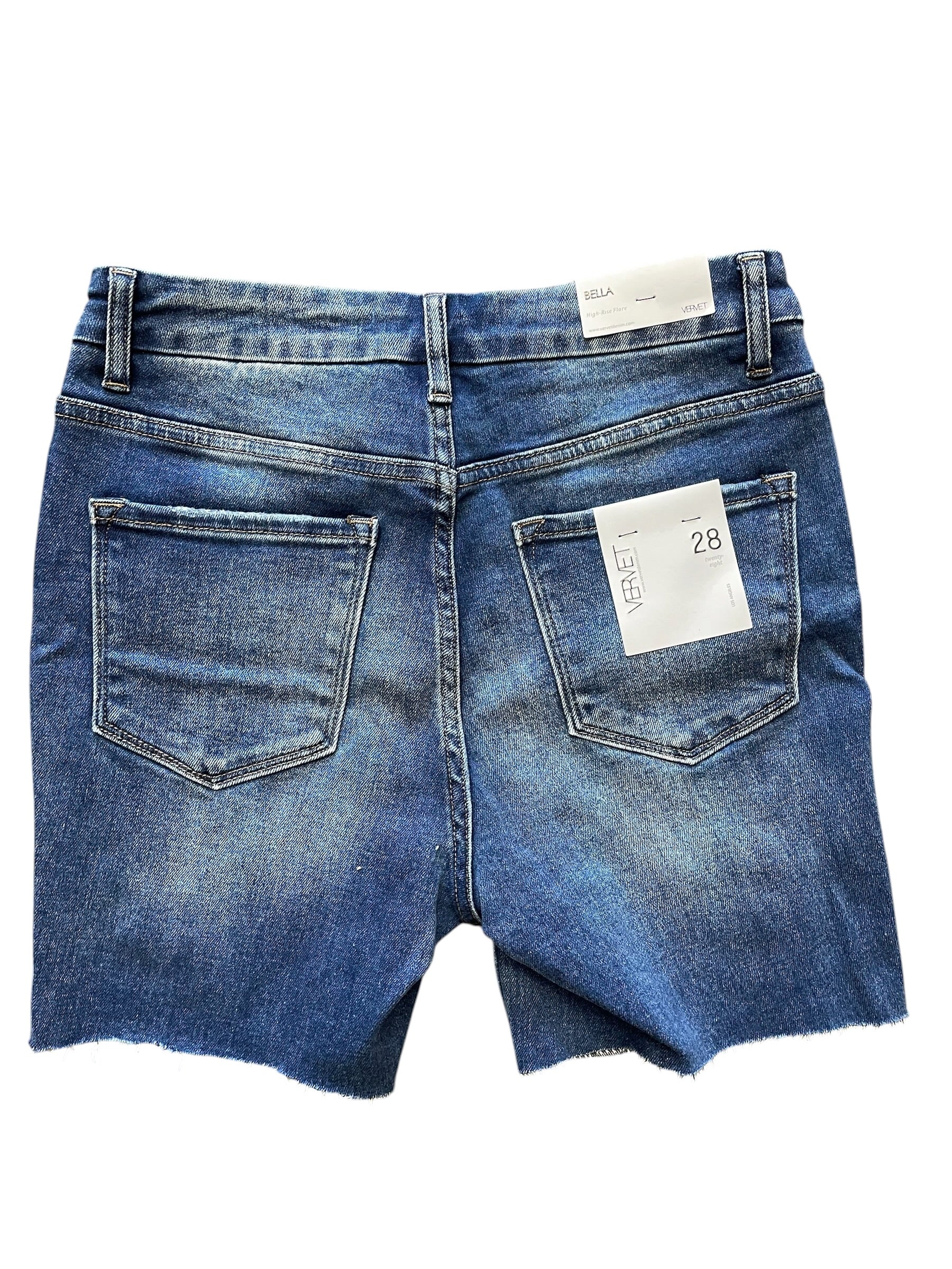 Vervet Los Angeles Bella Women's High Rise Flare Jean Shorts (28)