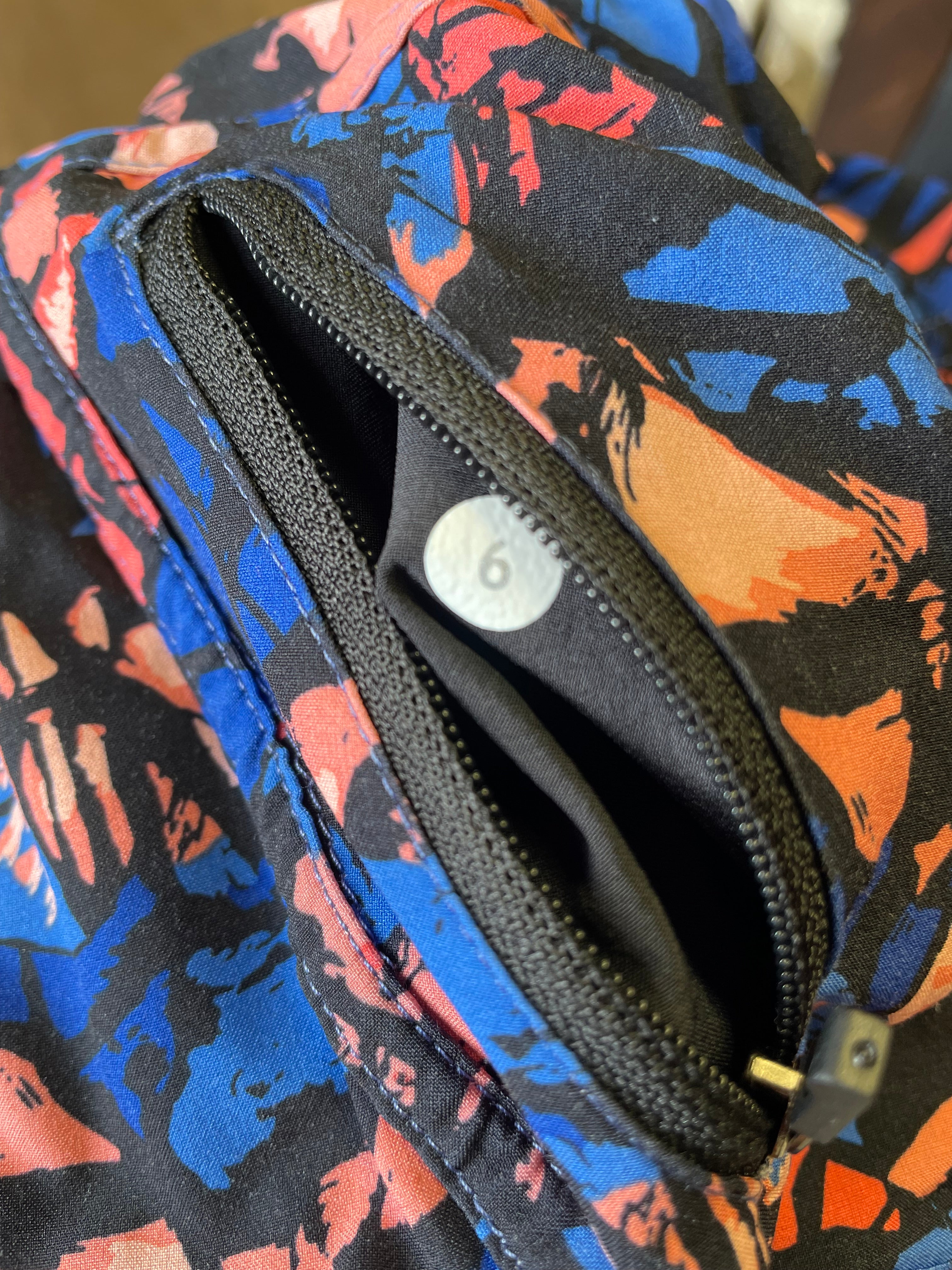 Lululemon Women's Tracker Short IV in Paint Storm Harbor Blue Multi (6)