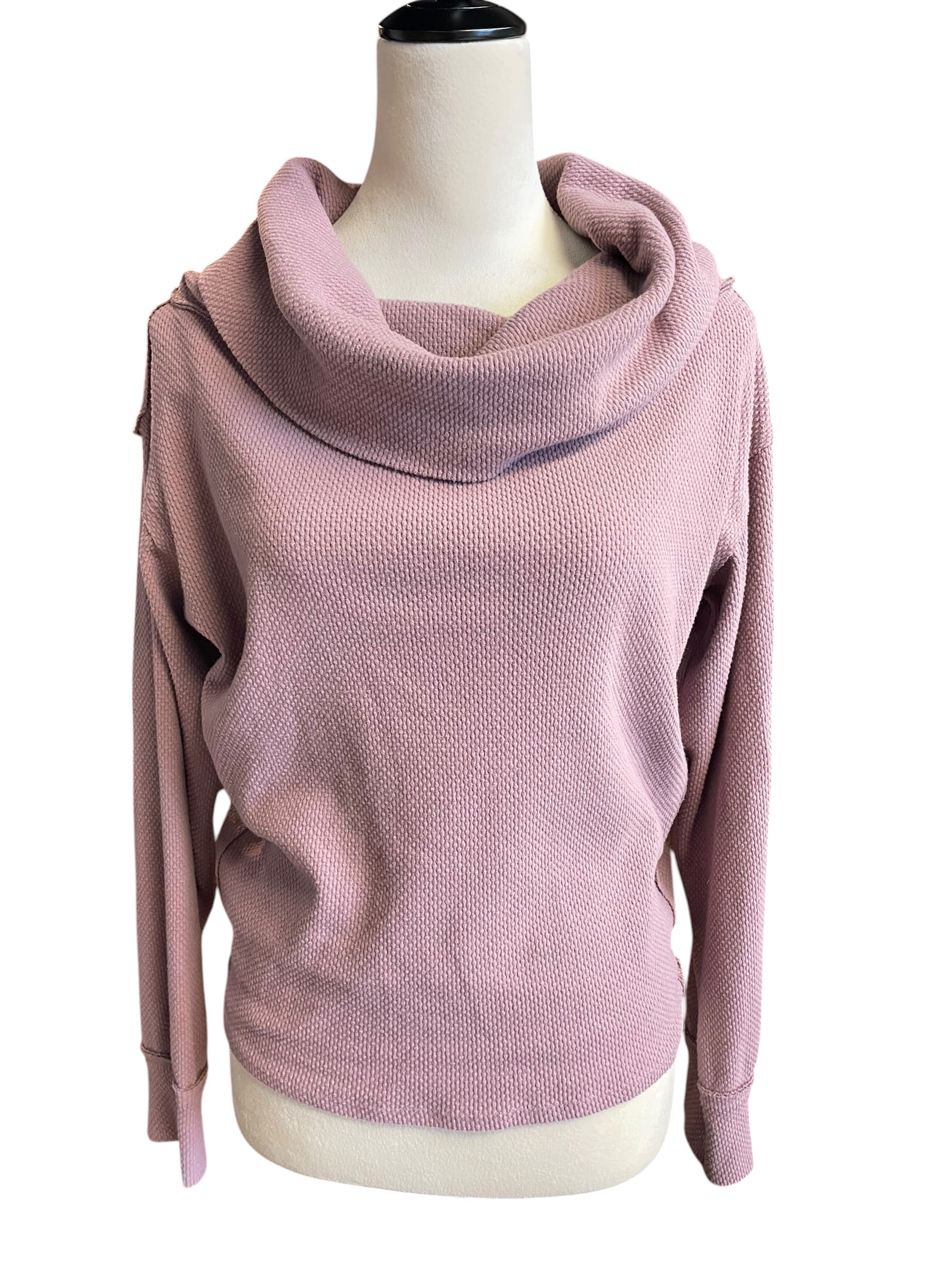 We the Free Cowlneck Waffle Top (XS)