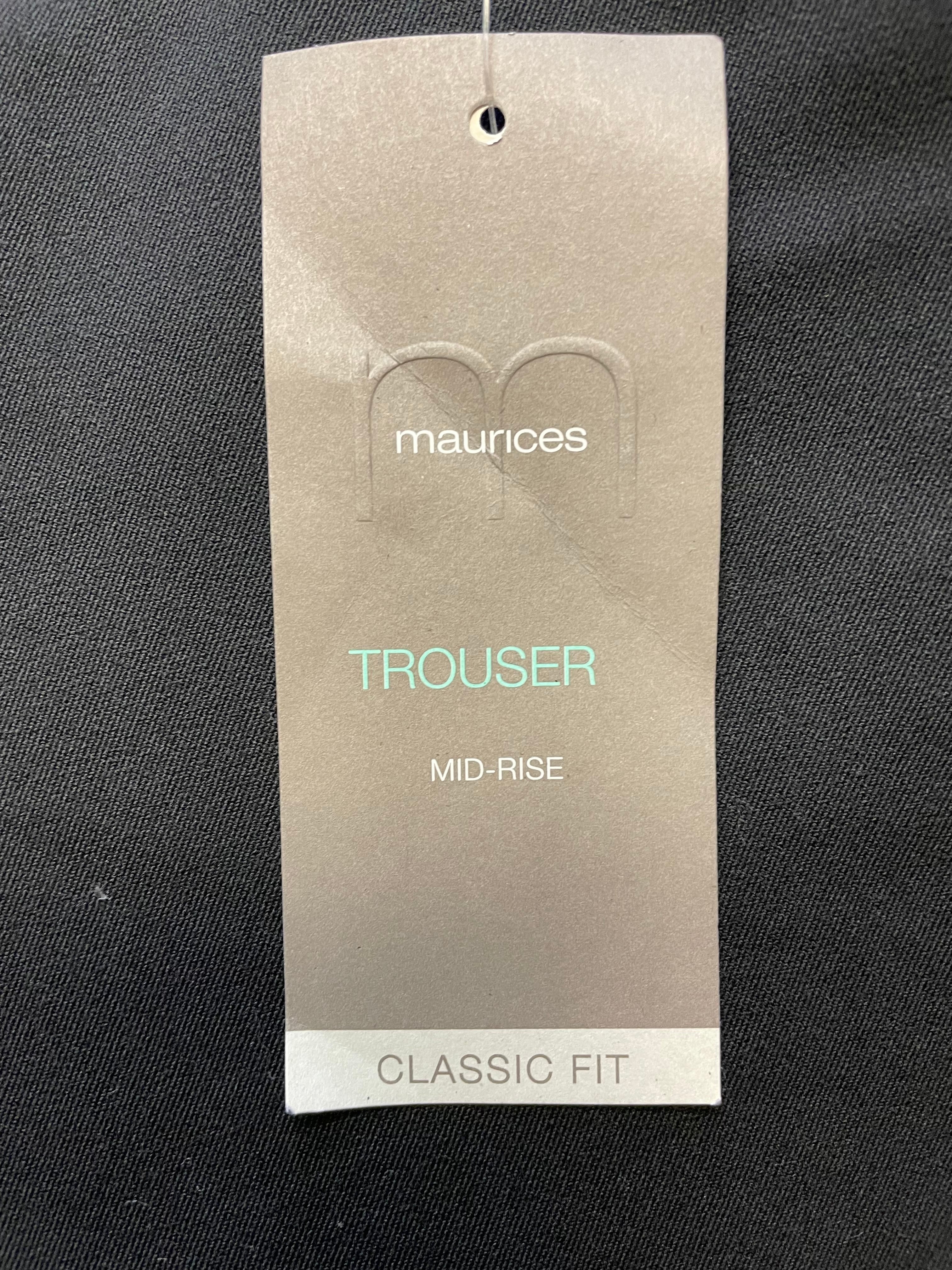 Maurices NWT Classic Fit Mid Rise Trousers (22W Long)