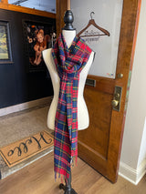 Talbots Plaid 100% Wool Scarf