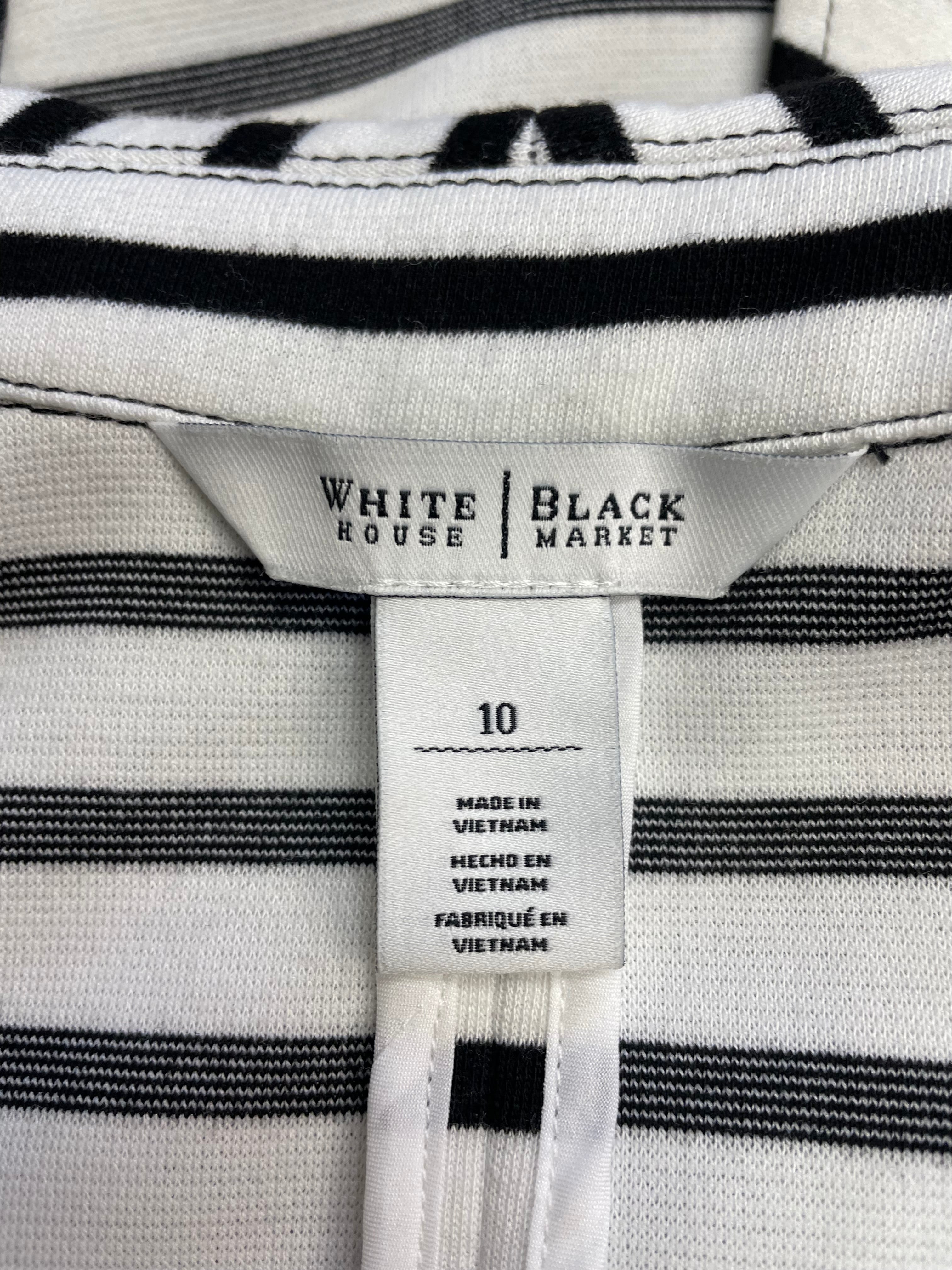 White House Black Market Pinstriped Knit Blazer (10) - BinxBerry Consignment