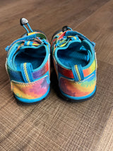 KEEN Toddlers' Seacamp II CNX in the Vivid Blue/Original Tie Dye (11Y) - BinxBerry Consignment