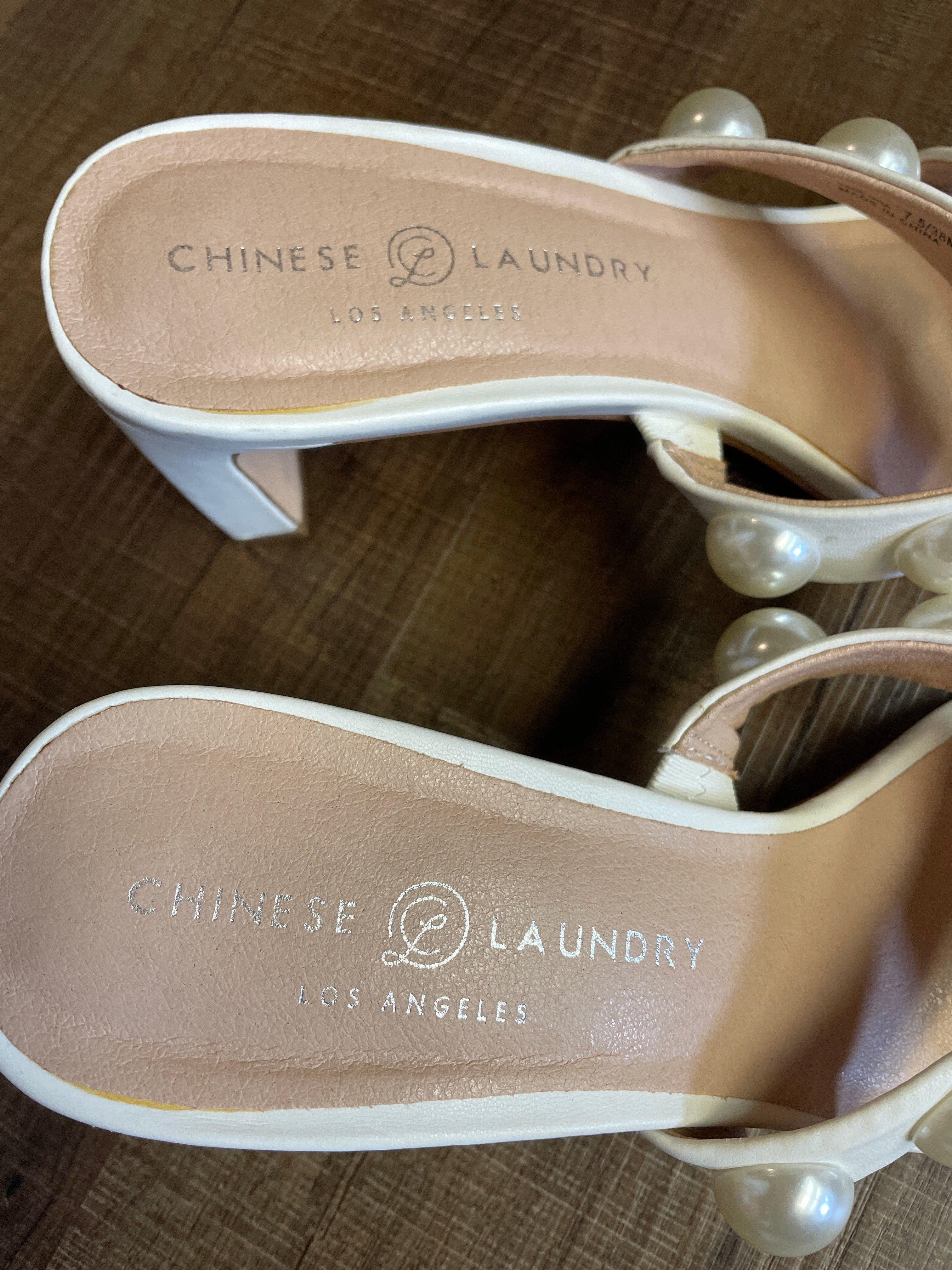 Chinese Laundry Pearl Studded Sandals (7.5)