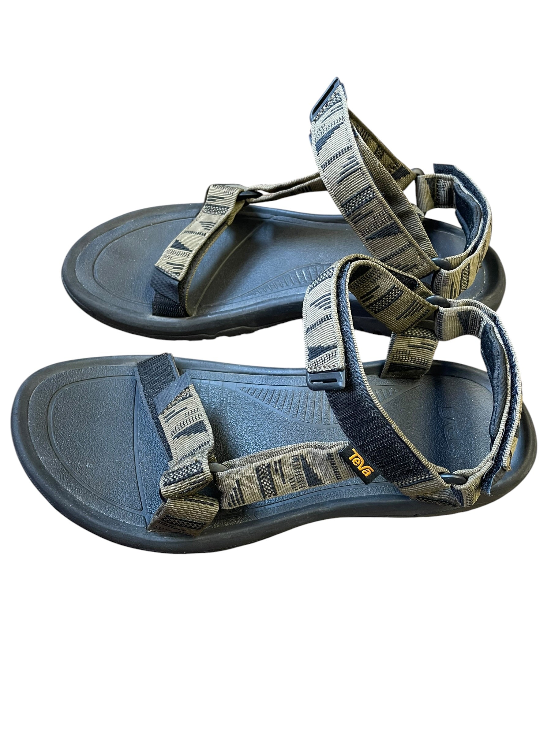 Teva Men's Hurricane Olive and Black Outdoor Sandals (12)
