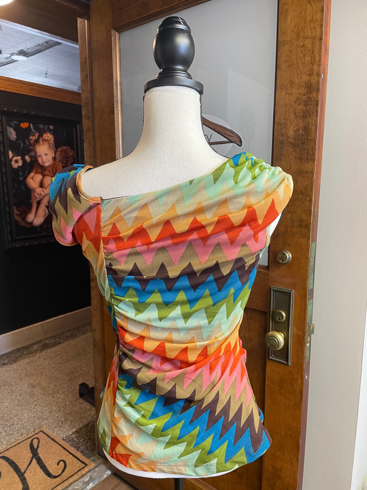 For Cynthia Mesh Sleeveless Top (L)