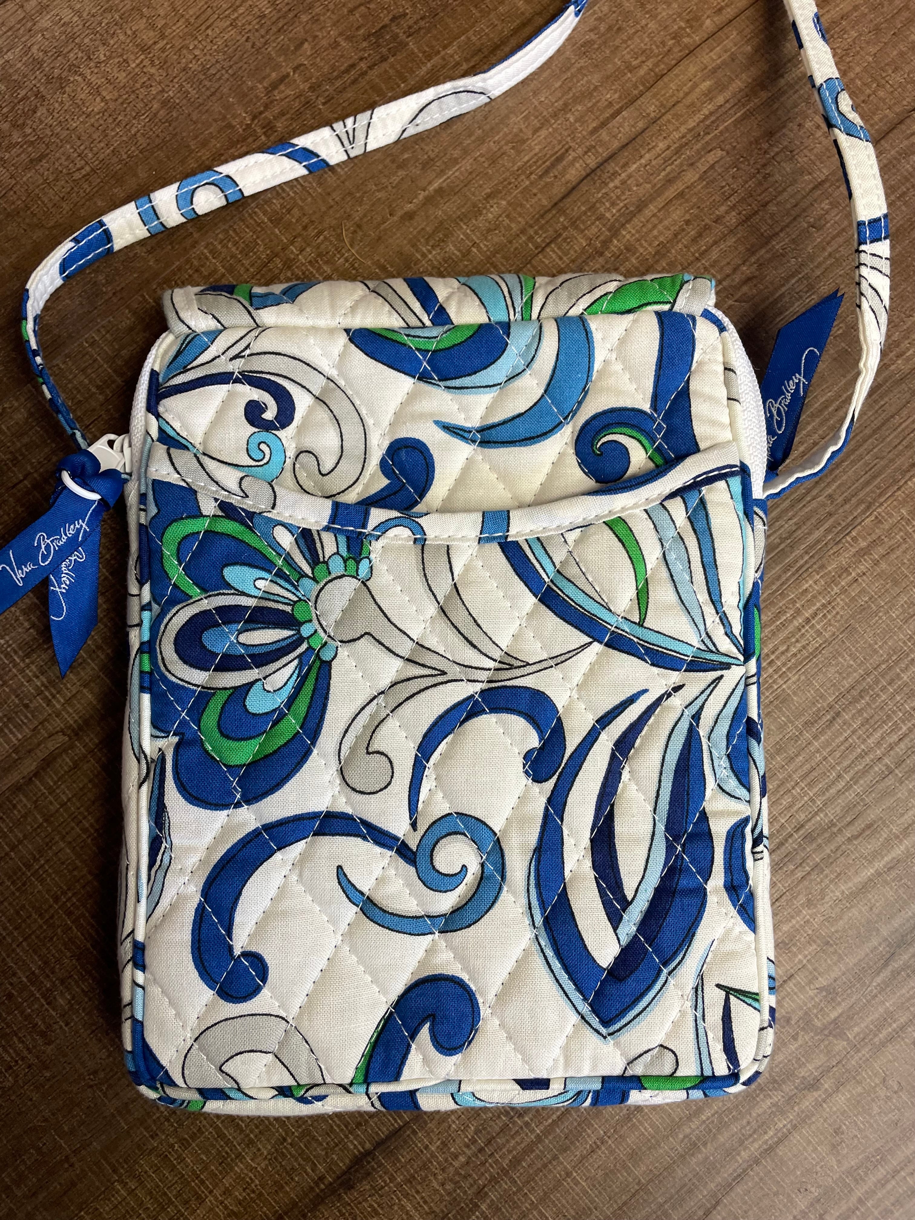 Vera Bradley Hipster Crossbody Mediterranean White