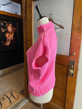 She & Sky NWT Pink Drop Shoulder Sleeveless Sweater (M)