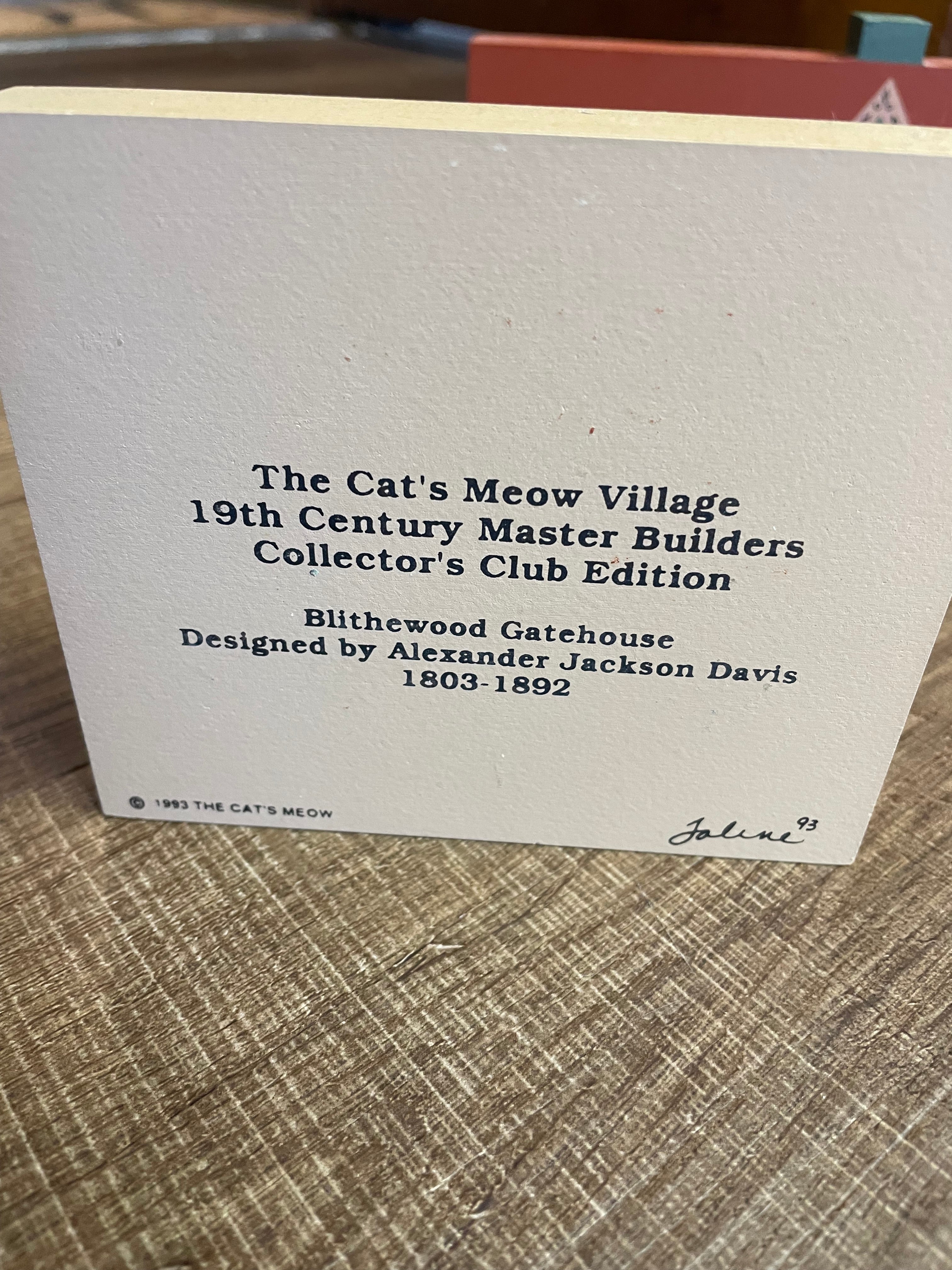 The Cat's Meow Master Builders Collectors (lot of 4)