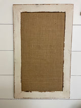 Farmhouse Framed Burlap Pinboard